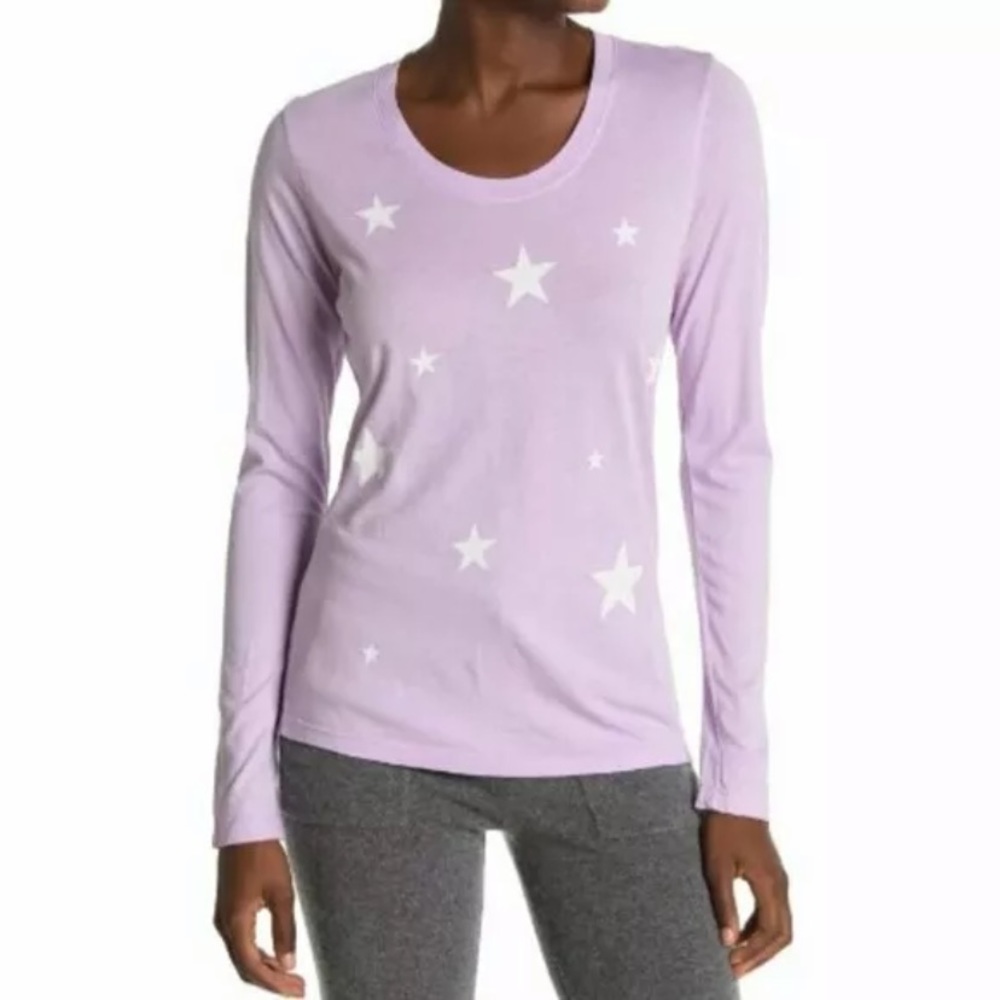 SUNDRY LilacTop Stars Print